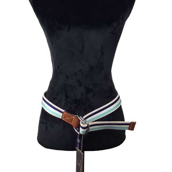 NWT Bills Khakis Stripe Grosgrain Canvas Size Medium - Picture 1 of 5